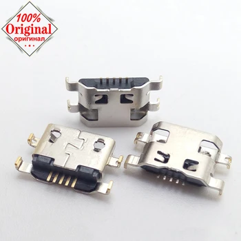 

100pcs 5 pin Micro USB jack socket charging port connector for Lenovo A708t S890 for Alcatel 7040N for HuaWei G7 G7-TL00