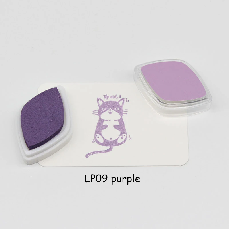 LP09 purple 15 цветов штампы уплотнения Украшения Красочная штемпельная подушечка штамп для скрапбукинга краски старинные ремесла карты делая инструменты - Цвет: LP09 purple