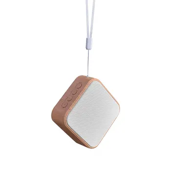 

Wood Grain Portable Wireless Speaker Vintage Mini Bluetooth Speaker With Mic Support TF Card FM Radio For Mobile Phone