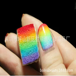 Manicure Implement Diamond Shape Sponge Polish Bar Rhombus Manicure da mo tiao Manicure Sponge Polish Bar Manicure Supplies