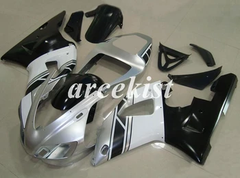 

4Gifts New ABS Full Fairing kit fit for YAMAHA YZF - R1 1998 1999 YZF R1 98 99 YZF1000 Custom silver black