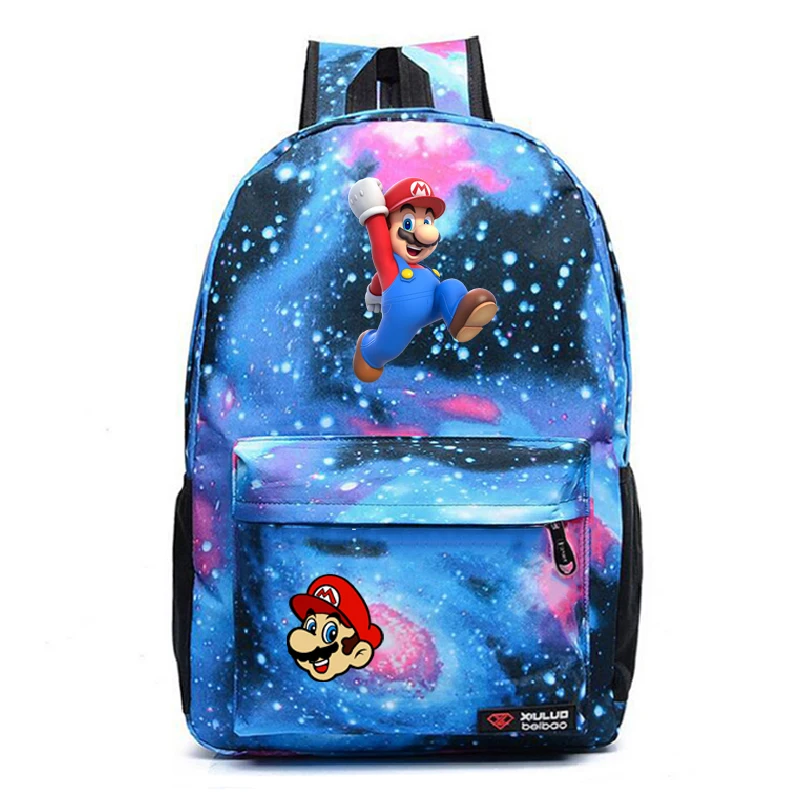 9 Fashion Hot Sale Super Mario Bags School Backpack Travel Shoulder Practicality Popular Pattern Schoolbag Teens School Bag - Цвет: 9