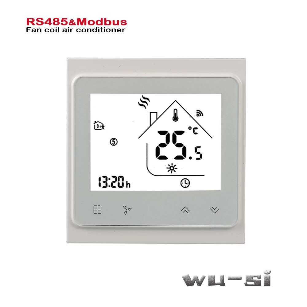 RS485 пропорциональный клапан 0-10V signaal управление 2 трубы охлаждения отопления кондиционер Тип термостат, 95-240VAC, 24VAC опционально