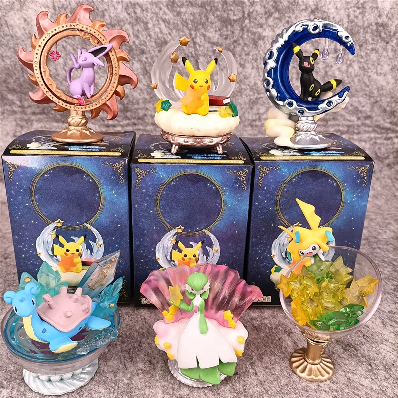 gi joe toys Genuine Pokemon Blind Box Starry Sky Sleep Edition Figures Pikachu Umbreon Jirachi Lapras Espeon Gardevoir Decoration ModelDolls hulk toys Action & Toy Figures