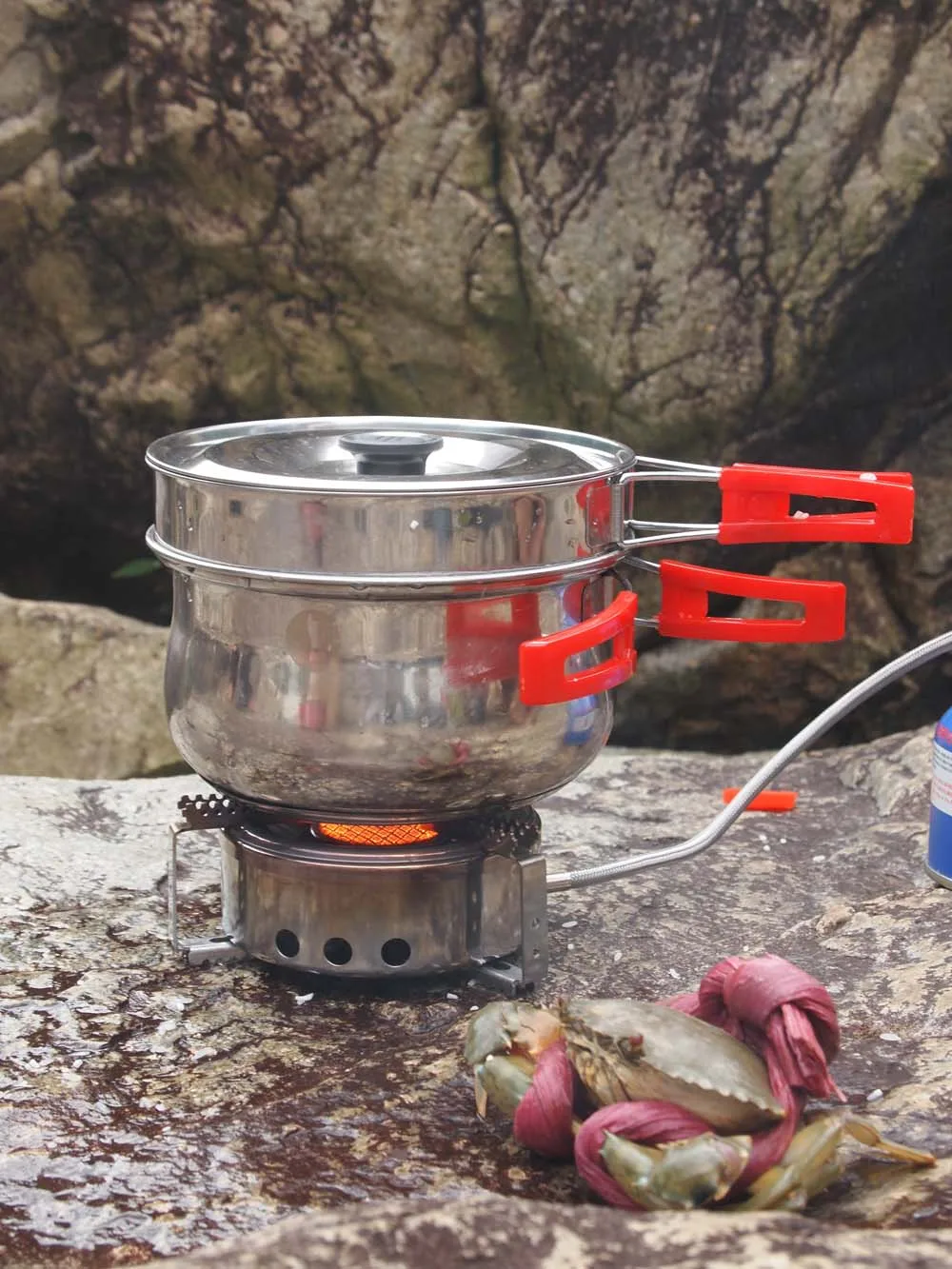 

Hot New Outdoor Gas Stove Head Butane for Camping Cooking Big Power Windproof Infrared Heating Stove Split-Type 3500W Stove