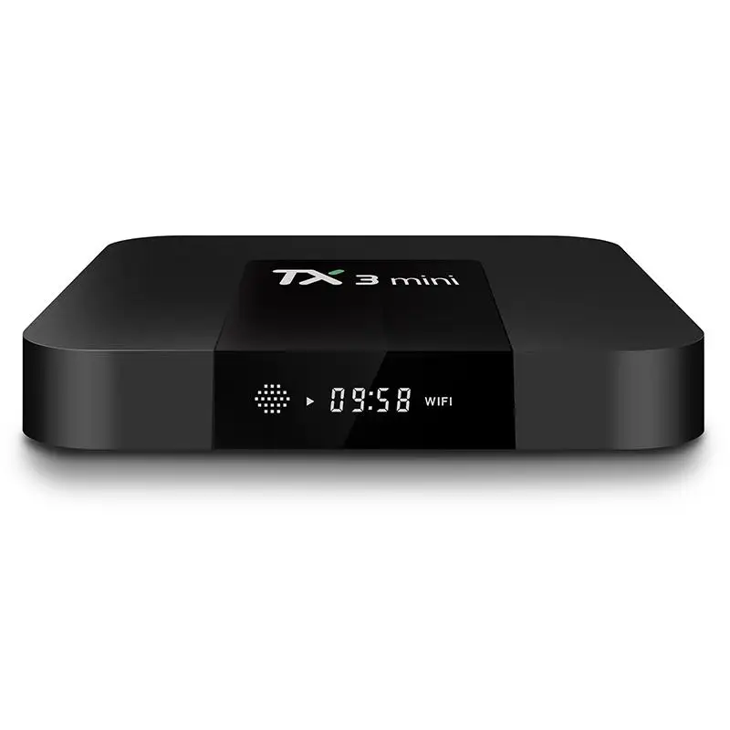 TX3 Мини Android 7,1 tv BOX Ram 1 Гб Rom 2 Гб 16 Гб Amlogic S905W четырехъядерный H.265 4K с трансляцией по Wi-Fi медиаплеер IP tv Box