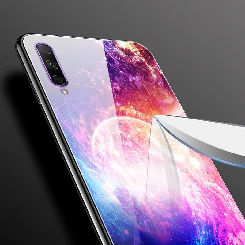 Для huawei Honor Play 3 чехол с космическим стеклом для задней панели ПК Жесткий Чехол для Honor Play 3 ТПУ бампер чехол для huawei Honor Play3 Телефон Чехол