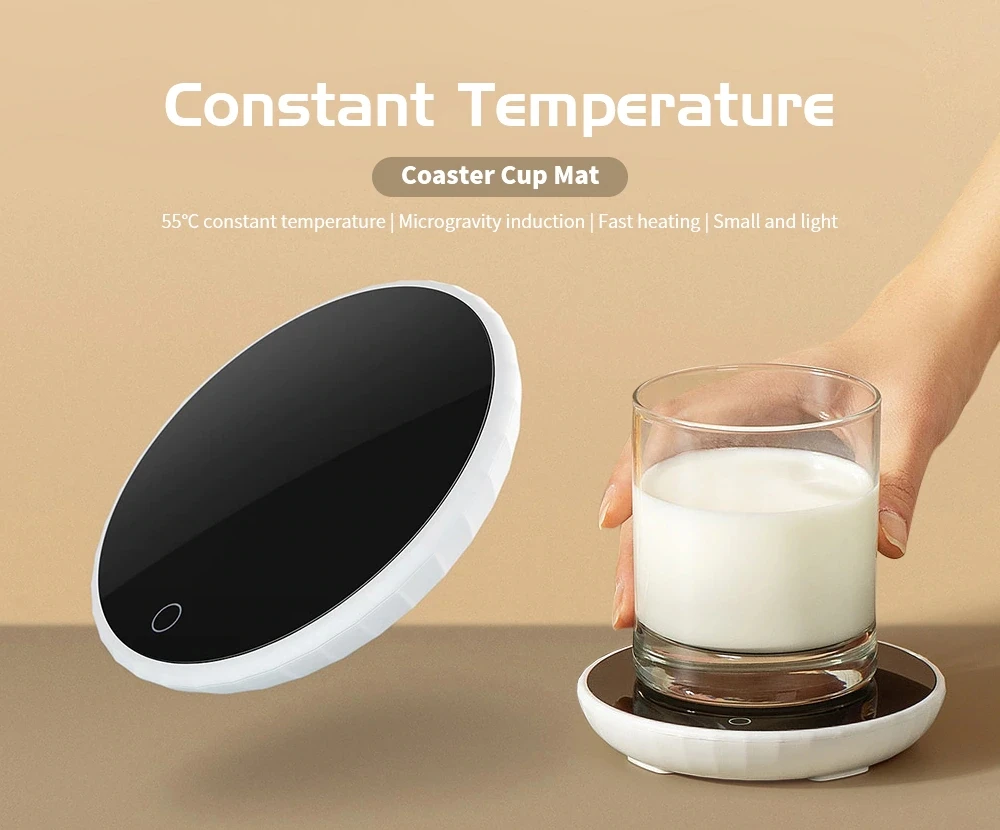 Youpin Lexiu Rosou Constant Temperature Coaster 55 Degrees Constant Temperature Microgravity Induction Rapid Heating Cup Mat