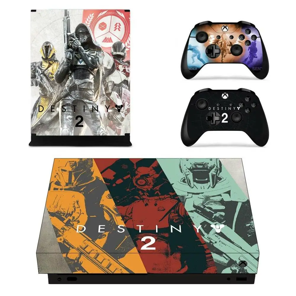 Наклейка s Destiny 2 для Xbox One X виниловая кожа Наклейки Обложка Pegatinas one консоль пульт