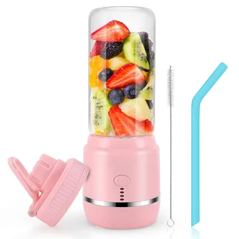 

400mL Portable Personal Juicer for Shakes and Smoothies Fruit Thickened Glass Cup with Bottom Non Slip Pad LBShipping