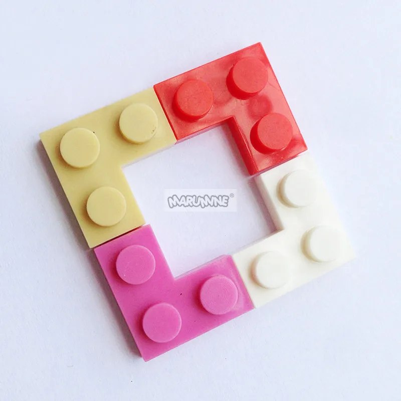 MARUMINE DIY блоки 2x2 угловая пластина 300 шт. творческие игрушки MOC 2420 совместимые