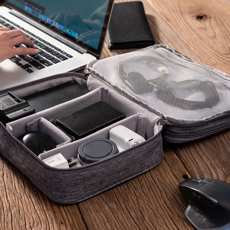 Electronic Storage Bag Gadget Organizer Charger Cable Wires Headphone Case Travel Digital Accessories Pouch