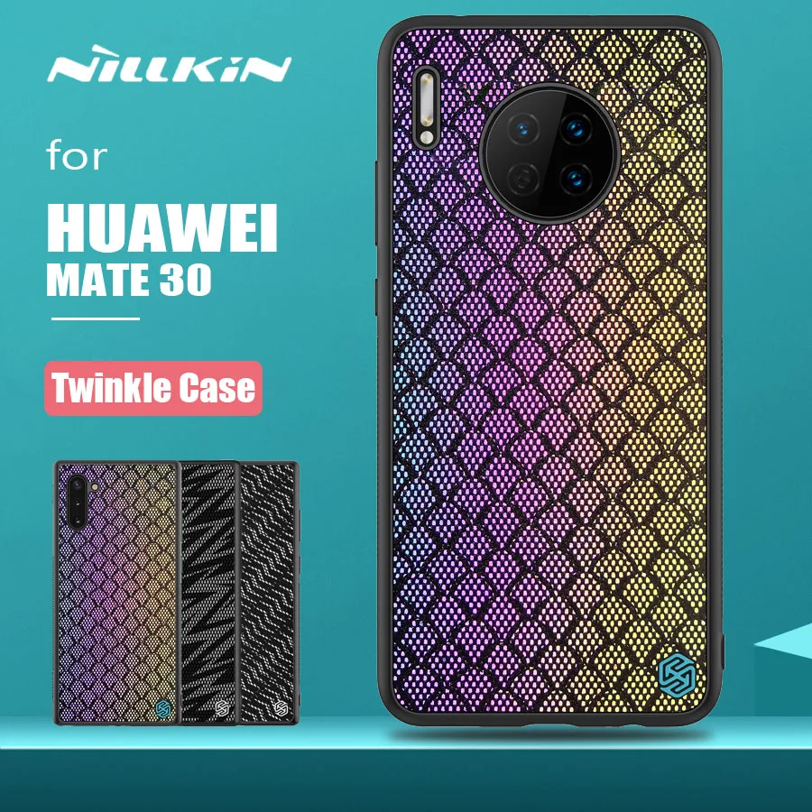 Для Huawei Mate 30 чехол Nillkin мерцающий глянцевый модный силиконовый мягкий жесткий для