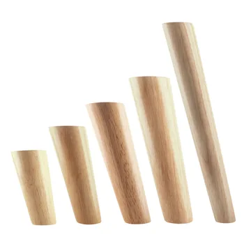 

1PCS Oak Wood Diagonal Side Bracing Furiniture Leg with Iron Plate Table Feet Carbinet Leg
