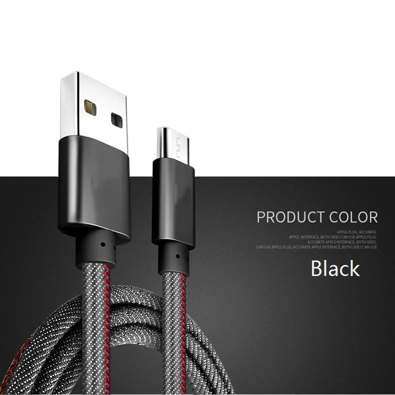 NOHON USB кабель Джинсовый Ковбой mi cro usb type C Быстрая зарядка USB C кабель для передачи данных для samsung S10 Xiaomi mi huawei кабель для зарядки телефона