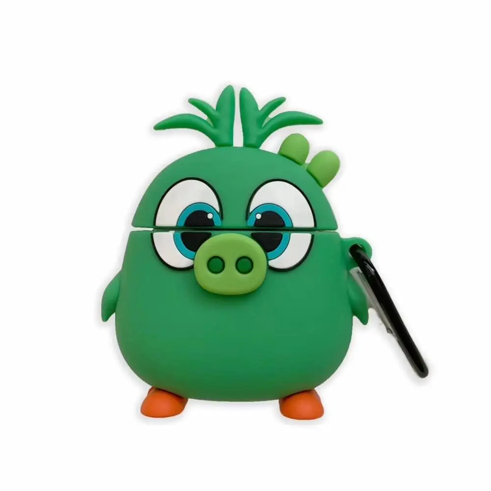3D мультфильм анти осенний Angry bird свинья и птица силиконовый наушник чехол для Apple