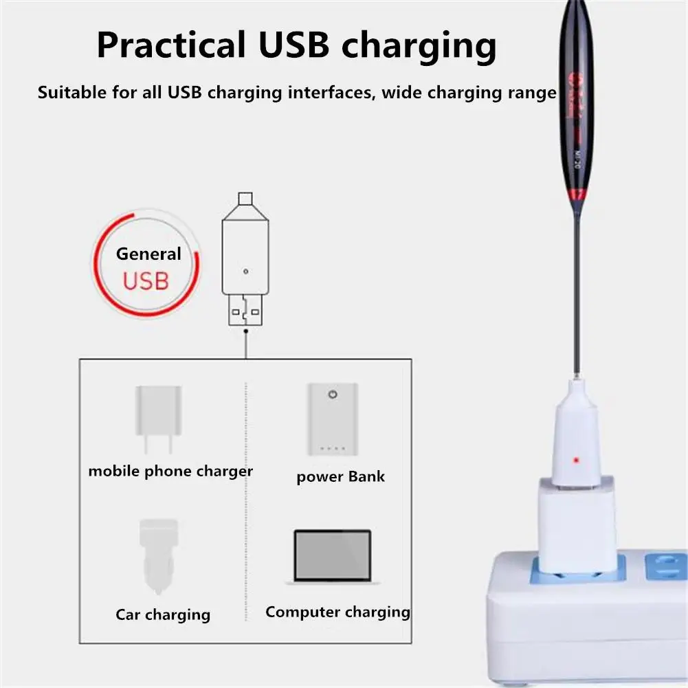 HobbyLane Электрический поплавок USB перезаряжаемые светящиеся поплавки ночные световые поплавки
