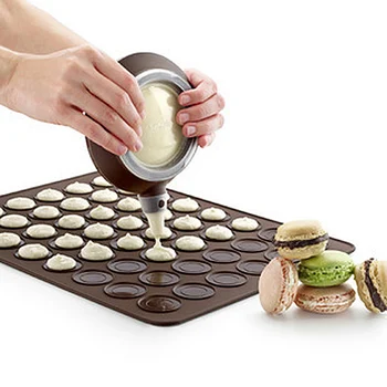 

Silicone Macaron Pastry Oven Mat With Baking Molds 30 Cavity DIY Mold Useful Bakeware Silicone Mat Kitchen Accessories