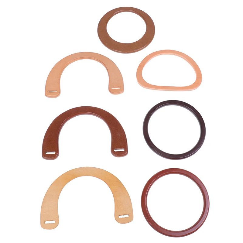 1PCS Wooden Resin Handle Replacement Bag Accessories Tool DIY Handbag Purse Frame | Багаж и сумки