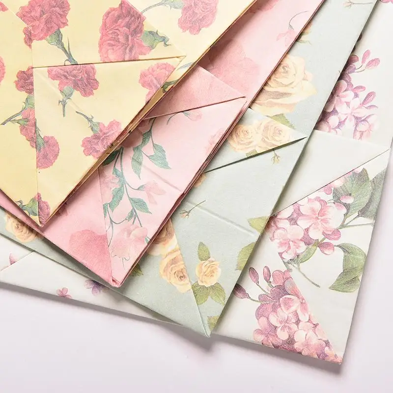 3 шт. цветочный принт мелочи отделочная коробка держатели для букв бумажные