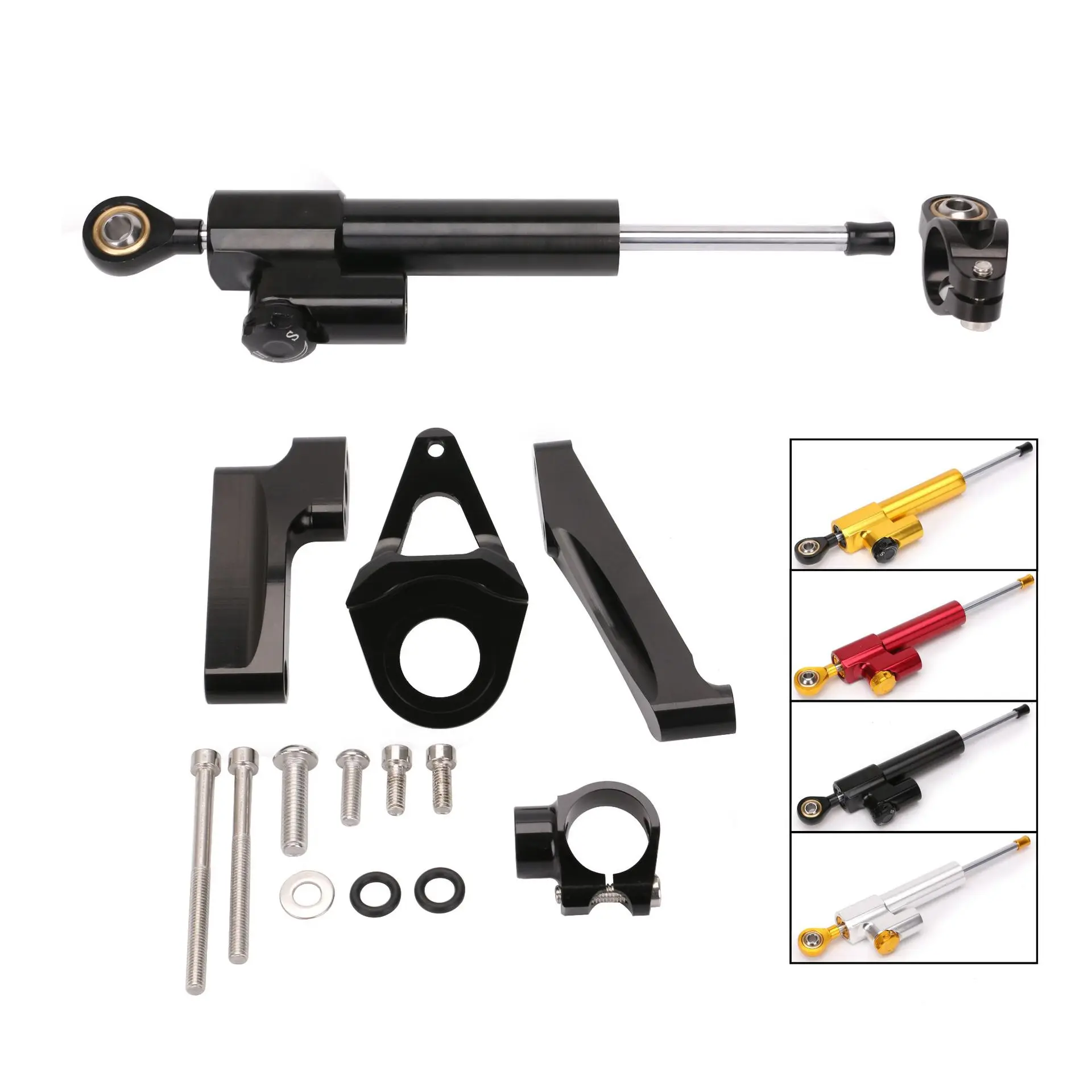 

Suzuki GSXR1300 Motorcycle Damper Stand Pole Stable Steering Shock Absorber Titanium Size 98-15 Years