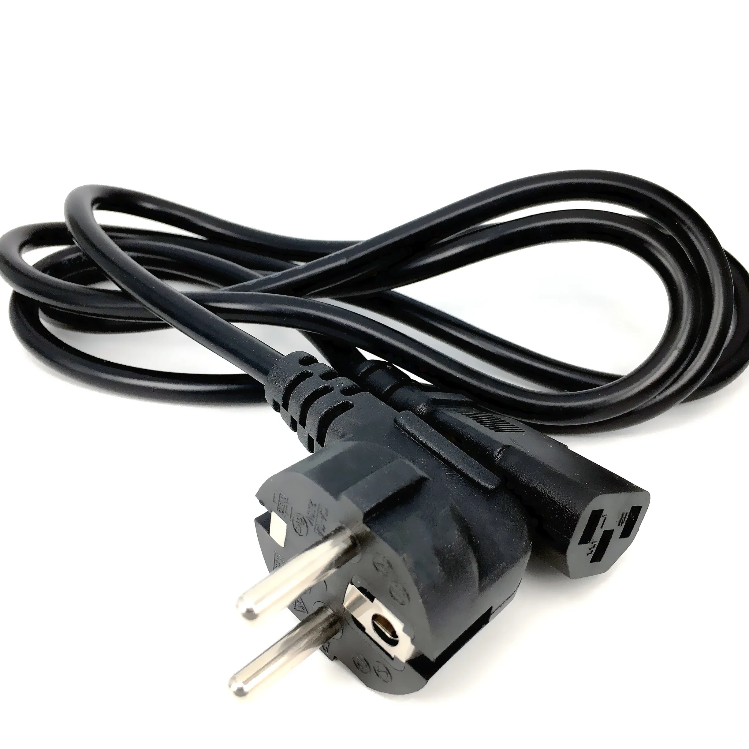 Power Cable EU IEC C13 AC Power Extension Cord 1.2m 1.5m 1.8m 3*0.75mm For PC Computer Monitor PSU Antminer Printer LG TV