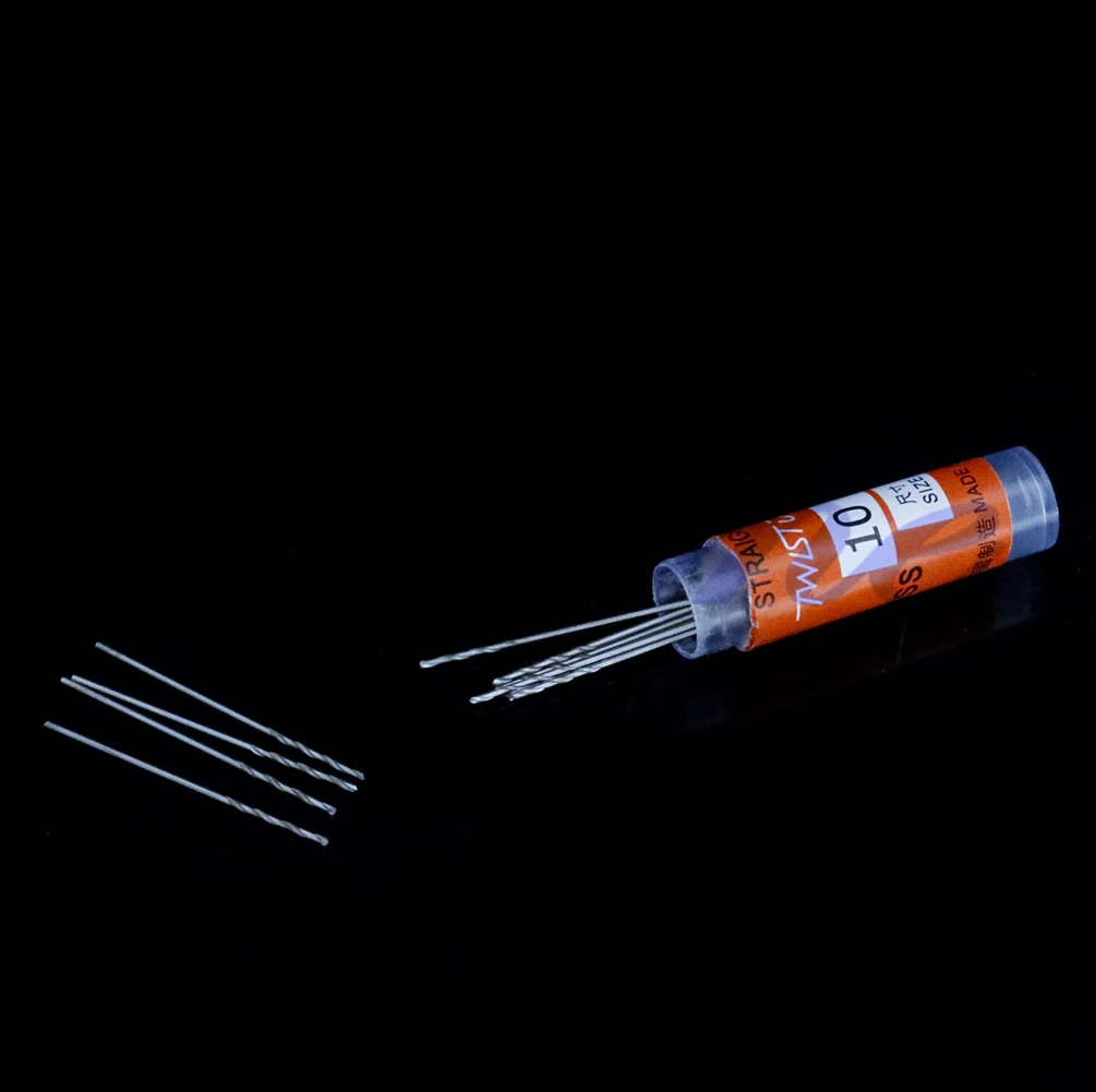 

New Multifunction 10 Pcs Tiny Micro HSS 0.7mm Straight Shank Twist Drilling Bit Drop Ship Support
