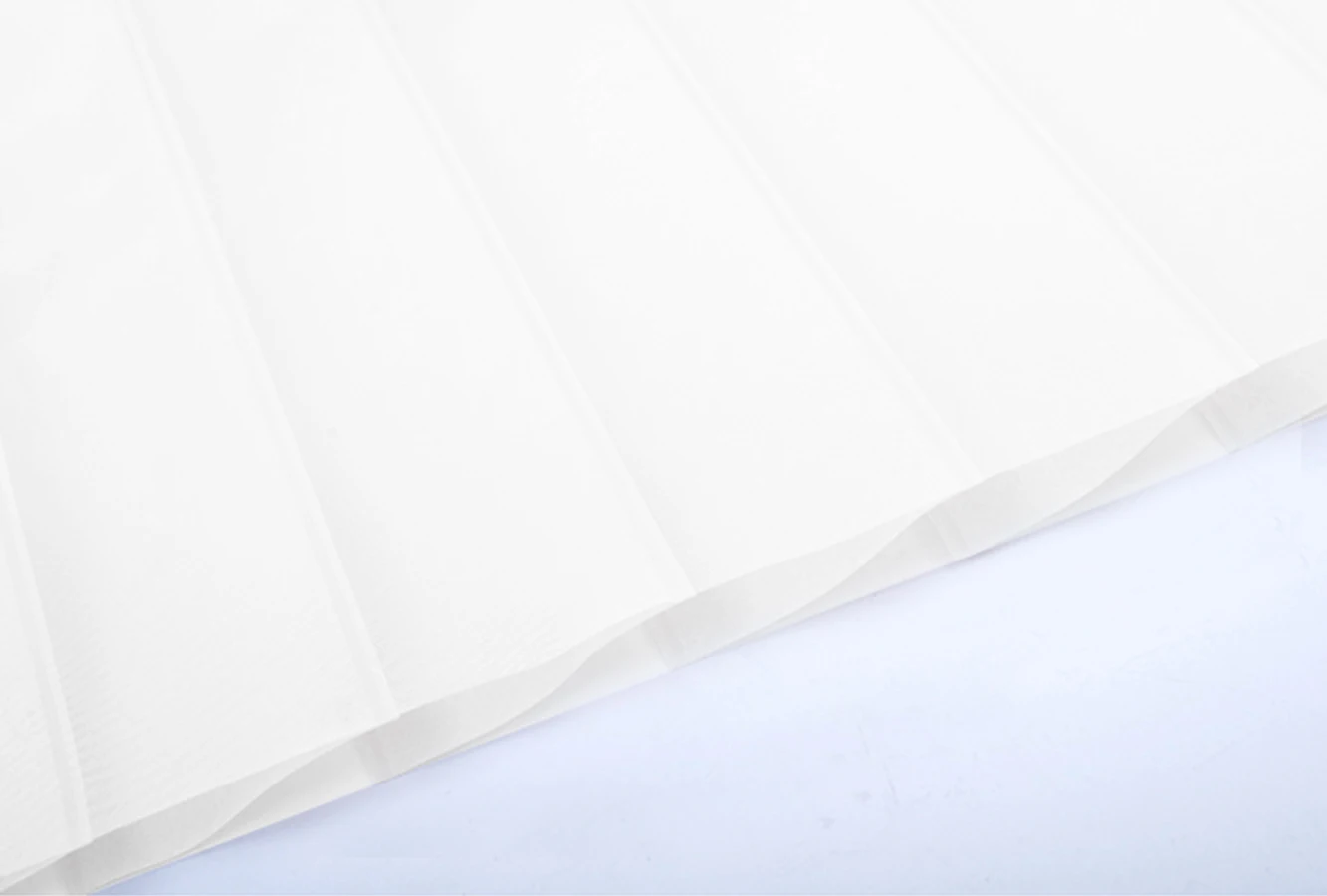 Aluminum tube and fabric detail of motorized roller blinds