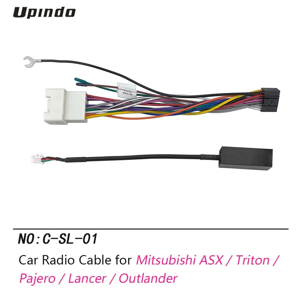 Car Radio Cable Adapter for Mitsubishi ASX Triton Pajero Lancer