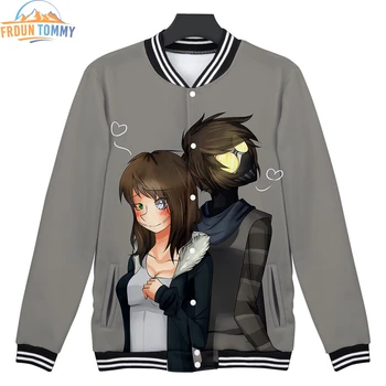 

2019 New style creepypasta 3D printing fashion Casual Baseball Jacket Women and men Warm and comfortable Hot Sales kpops Jacket