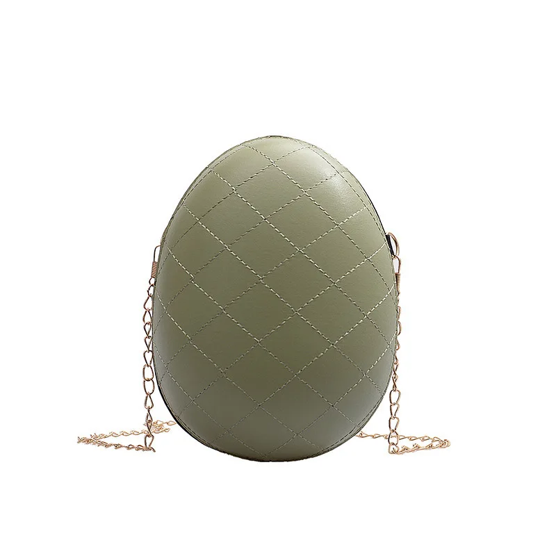 

chain handbags in Women Shoulder Bag Sweet Girls Chains Egg Bags Quality PU Zippers Handbags Candy Color Female Crossbody Bags