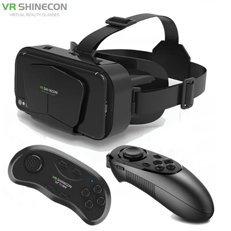 Original G10 IMAX Giant Screen VR Glasses 3D Virtual Reality Box Google Cardboard Helmet for 4.7-7" Smartphone,Matching Joystick 1