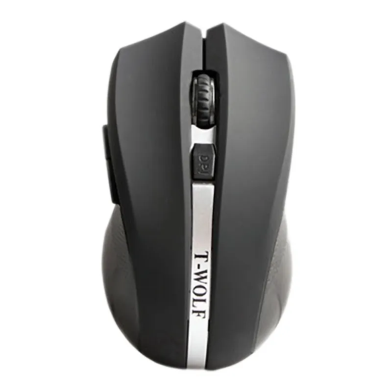 Black 2.4G Wireless Mouse Office Business Mouse Q5 Notebook Computer Laptop Mice 2000 DPI - Color: Black