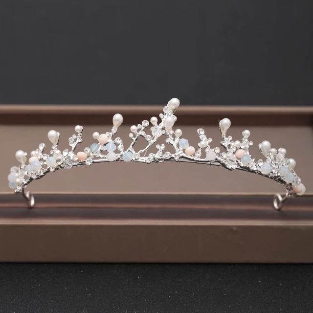 Wedding Crown Hair Jewelry Bridal Headpiece woman Baroque Rhinestones Crystal Tiaras Bride Party Crowns Wedding Hair Accessories Silver