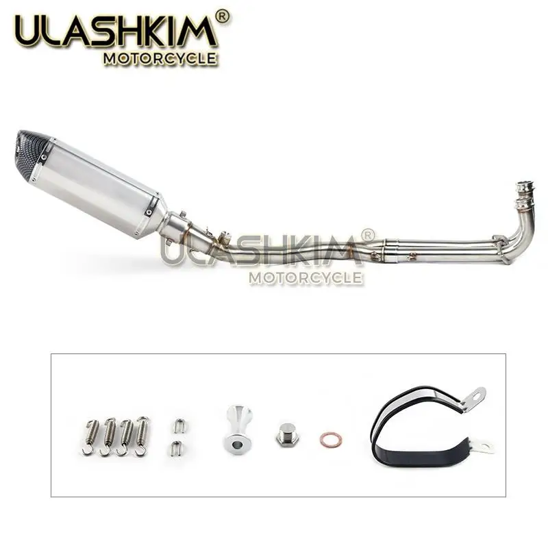 Полная система скольжения на с углеродного волокна глушитель для Yamaha YP500 T-TMAX500 TMAX 500 2001-2007