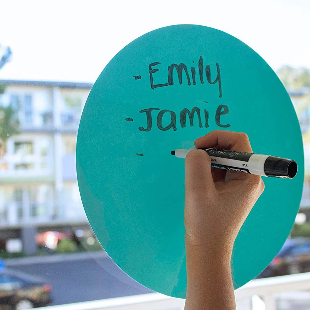 

28cm/30cm Removable Memo Pad Sticker Erasable Self Adhesive Multifunctional Marker Board Circles Office Record Message Board