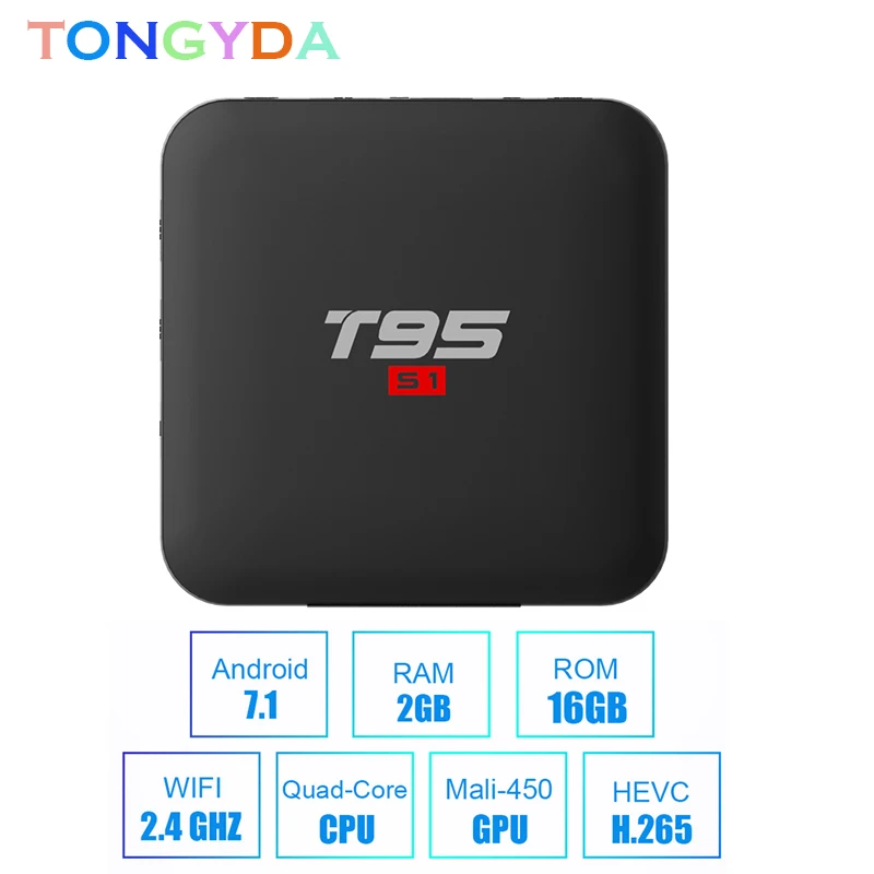 

T95 TV Box Quad core 4K Allwinner Android 9.0 OS Smart tv box with Dual Band Wifi Bluetooth 4.1Support Youtube IPTV Set Top box