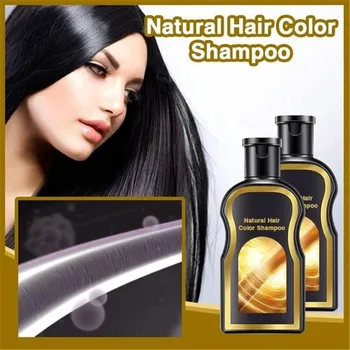 

Natural Hair Color Shampoo 200ml Permanent Black Hair Shampoo Natural Ginger Coloring For Men Women Fallopia Multiflora Ginger