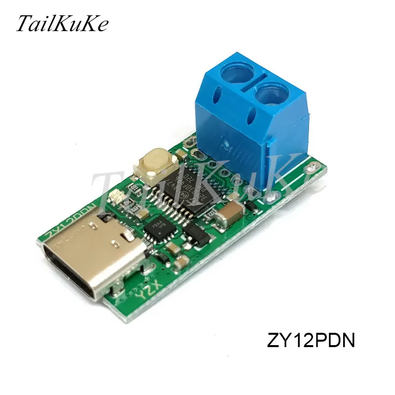 ZY12PDS Type C детектор для подзарядки подкручивания и быстрой зарядки с USB разъемом PD2.0