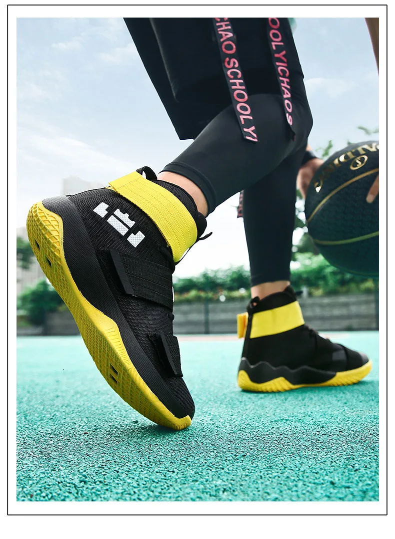 Men's Lebron James Basketball Shoes Breathable Sports Shoes Mens Ankle Boots Basketball Sneakers Cushioning Jordan Shoes Unisex