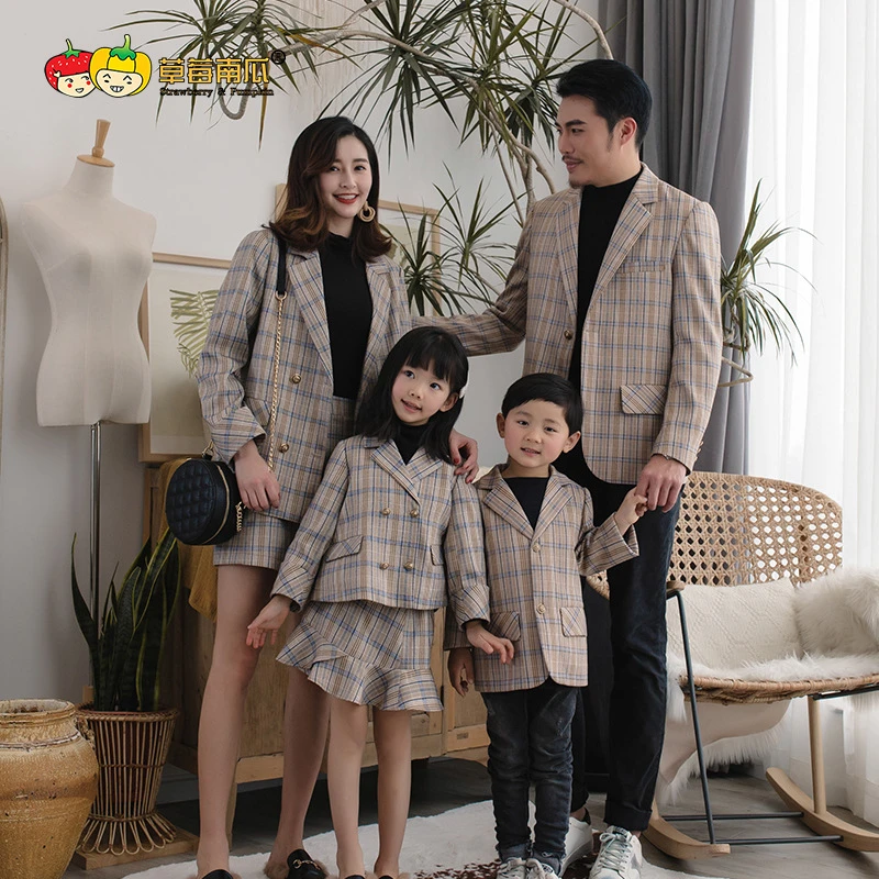 father and baby matching suits