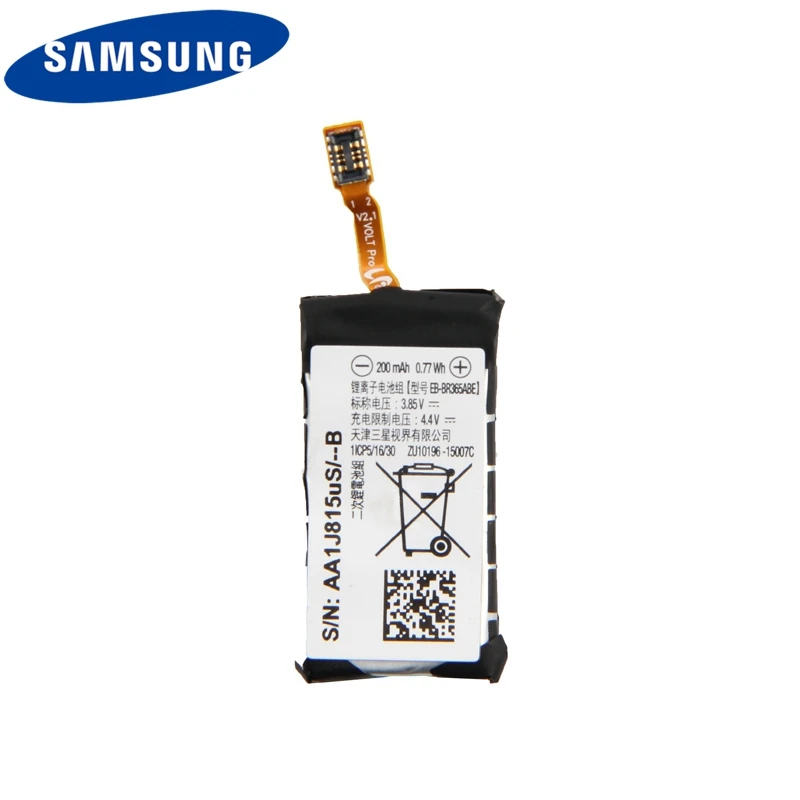 Samsung сменный аккумулятор EB-BR365ABE для samsung gear Fit 2 Pro SM-R365 R365 Смарт-часы аутентичный аккумулятор 200 мАч