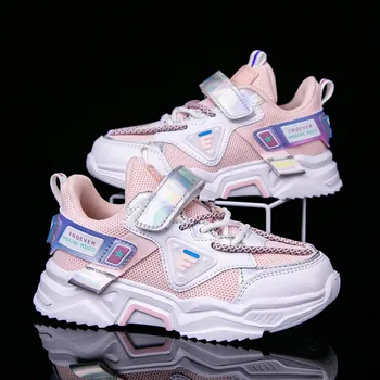 

Summer Kids Sports Running Shoes for Unisex Pink Soft Bottom Girls Sneaker Thick Soled Child Designer Boy Sneakers Size 31-37