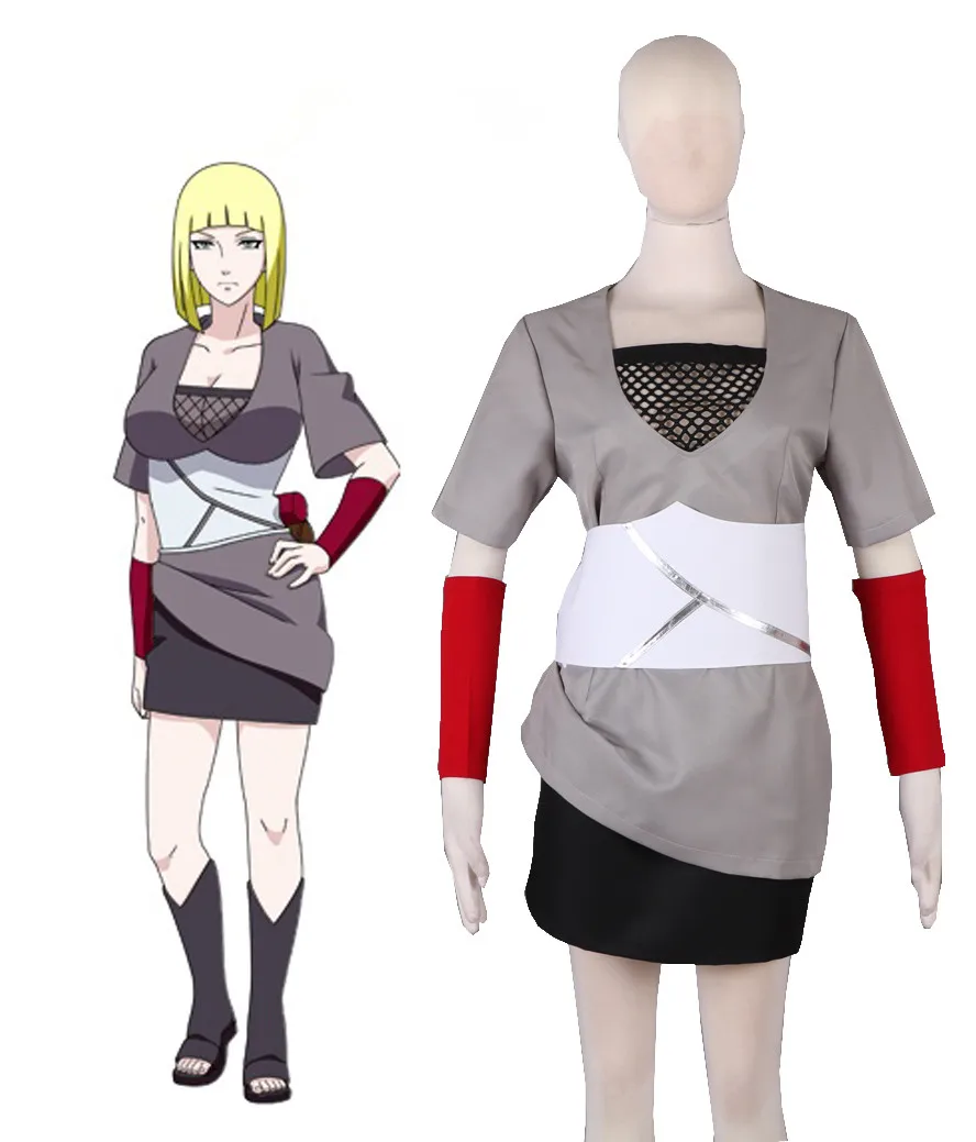 Японское аниме Наруто Shippuden 5 шт. Raikage Jounin Униформа платье Самуи Косплей Костюм