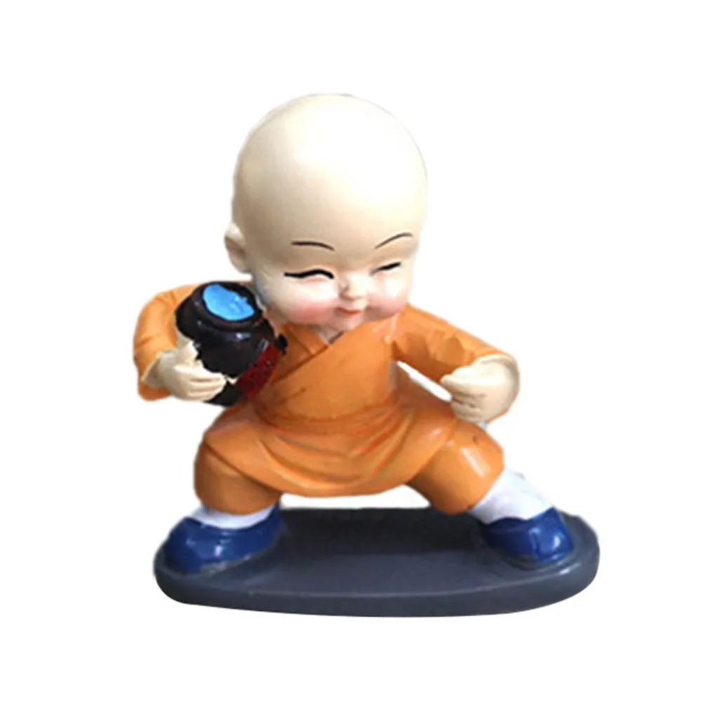 Car Decoration Resin Crafts Gifts Drunken Fist Small Monk Ornaments Home Decoration Car Doll Doll Car Accessories