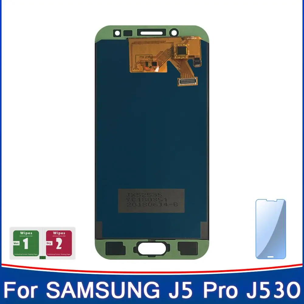TFT-дисплей с регулируемой яркостью для SAMSUNG J5 Pro 2017 J530F детали сенсорной панели в