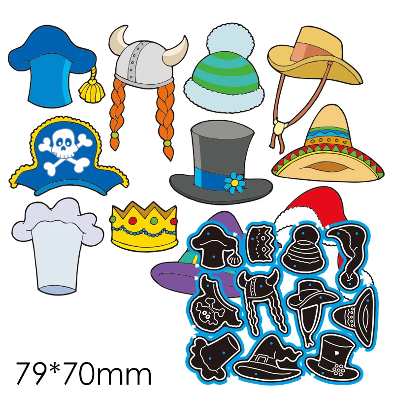 Пресс-формы шляпа Новый металлический DIY альбом бумажная карта тиснение трафарет