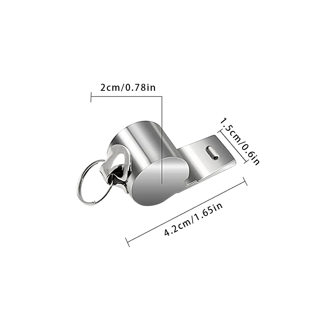 2 шт., подвесные переносные свистки из нержавеющей стали