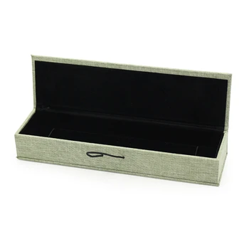 

Square Linen Cloth Jewelry Ring Pendant Bracelet Long Chain Box Environmental Protection Use Imported Dimensional Color Paper
