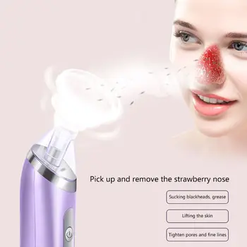 

1set 1set Electric Vacuum Suction Cleaner Face Cleaning Blackhead Removal Black Spot Multifunctional Facial Cleansing Machine 4